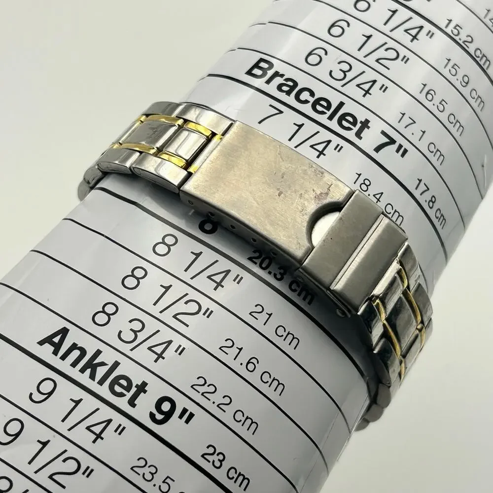 Sweda Two Tone Stainless Steel 40mm Watch with Day Display Working